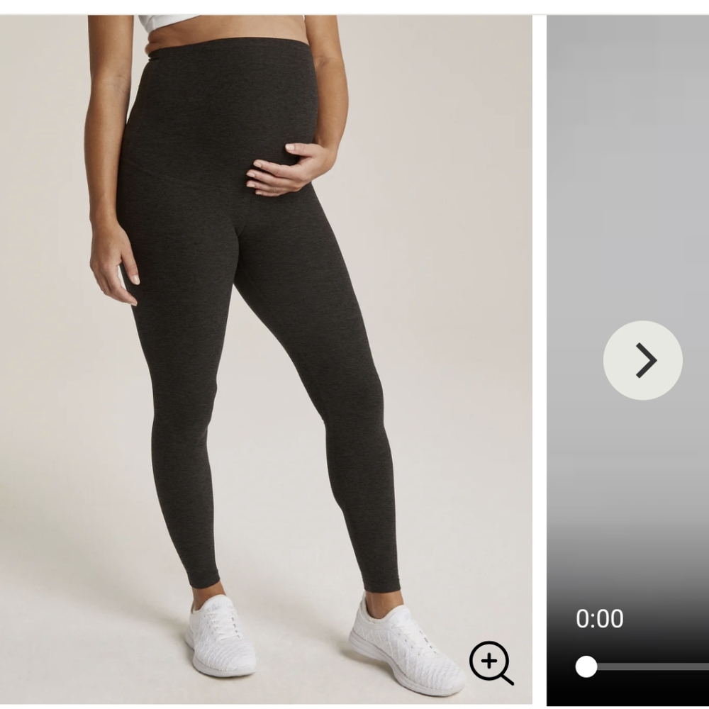 Beyond yoga full length beyond the bump legging space dye black